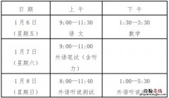 2023上海春考及高中合格考1月6日至8日举行
