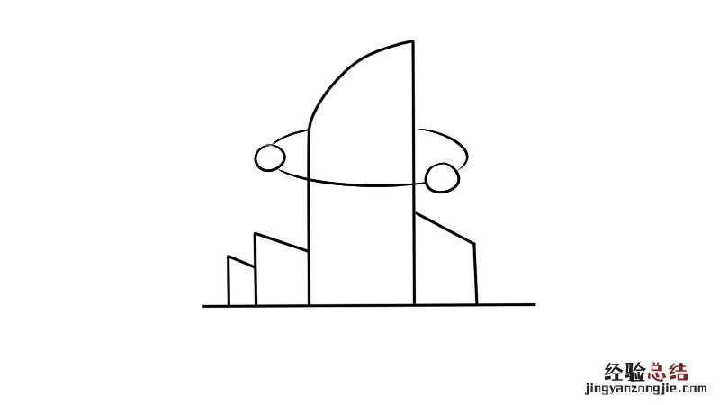 未来建筑简笔画怎么画 未来世界的建筑简笔画