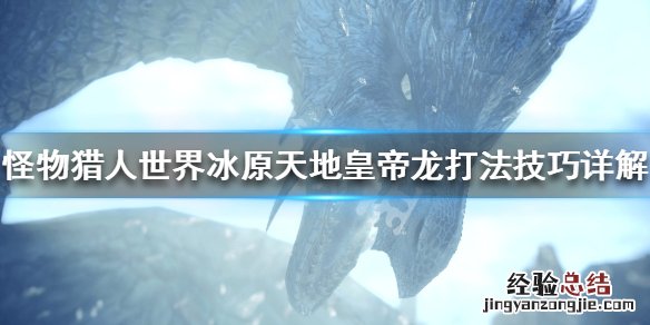 怪物猎人世界冰原黑龙怎么打 怪物猎人世界冰原天地皇帝龙怎么打