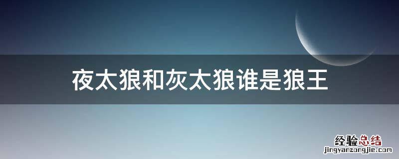 夜太狼和灰太狼谁是狼王 灰太狼是狼王么