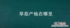 草菇哪里产的最好 草菇产地在哪里