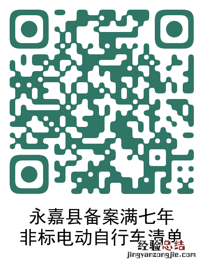 温州永嘉已备案满七年的非标电动车5月底前需回收注销