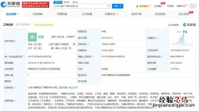 张继科公司法人是谁 张继科持股公司仅1人参保