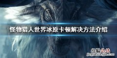 怪物猎人世界冰原游戏卡怎么办的 怪物猎人世界冰原游戏卡怎么办