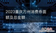 2023重庆万州消费券面额及总金额