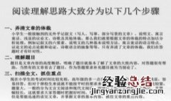 小学阶段阅读题的阅读方法 小学语文主要题型及其解题方法