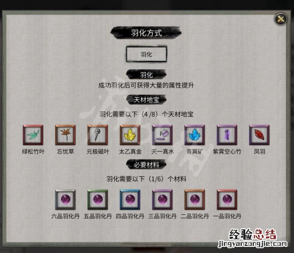 鬼谷八荒怎么羽化 鬼谷八荒怎么羽化不了