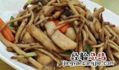 茶树菇与山药可以吃吗 山药炒茶树菇