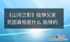 《山河之影》陆铮父亲死因真相是什么 陆铮的父亲是怎么死的