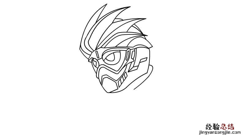 假面骑士简笔画 假面骑士简笔画 build