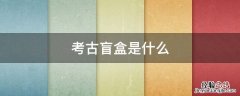 考古盲盒是什么 考古盲盒是什么意思