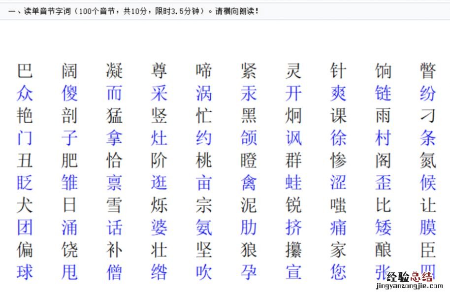 武汉普通话考什么题型 武汉普通话考什么