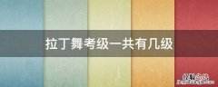 拉丁舞考级一共有几级 少儿拉丁舞考级一共有几级
