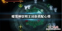 暖雪神饮明王怎么搭配词条