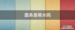 荞麦面条是碳水吗 面条是碳水吗