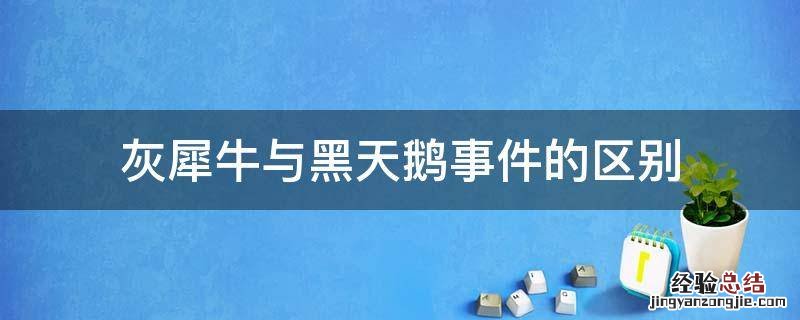 灰犀牛与黑天鹅事件的区别 什么是黑犀牛和那个灰天鹅事件