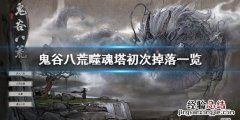 鬼谷八荒噬魂塔初次掉什么东西 鬼谷八荒噬魂塔初次掉什么