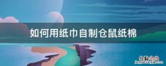 自制仓鼠纸棉最简单的方法 如何用纸巾自制仓鼠纸棉