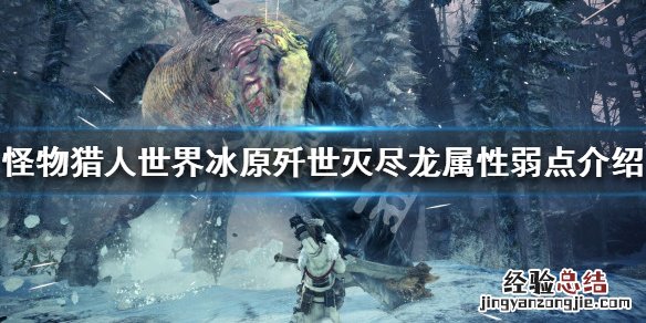 怪物猎人世界冰原歼世灭尽龙属性弱点 歼世灭尽龙弱什么属性_网
