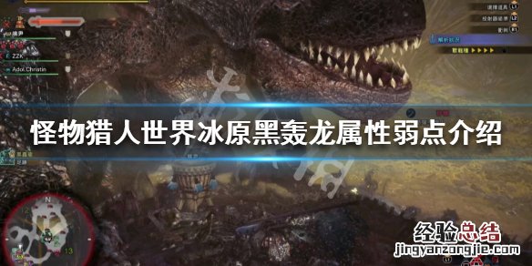 怪物猎人世界冰原绚辉龙弱什么属性 怪物猎人世界冰原黑轰龙弱什么属性