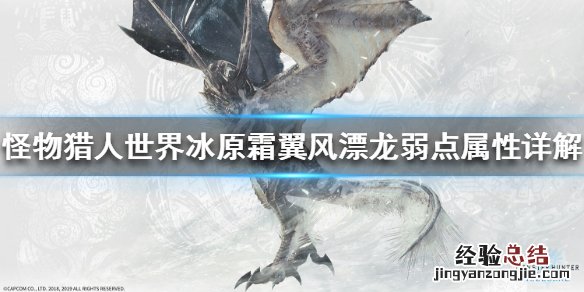 怪物猎人世界冰原霜翼风漂龙弱点属性 霜翼风漂龙弱什么属性_网