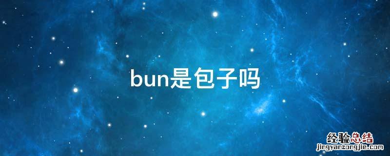 bun是包子吗 bun是包子的意思吗