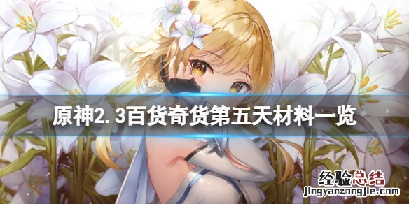 原神百货奇货第二期 原神2.3百货奇货第五天怎么玩