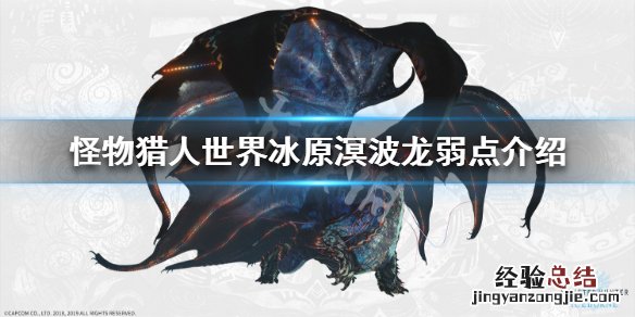 怪物猎人世界冰原溟波龙弱点介绍 怪物猎人世界冰原溟波龙弱什么