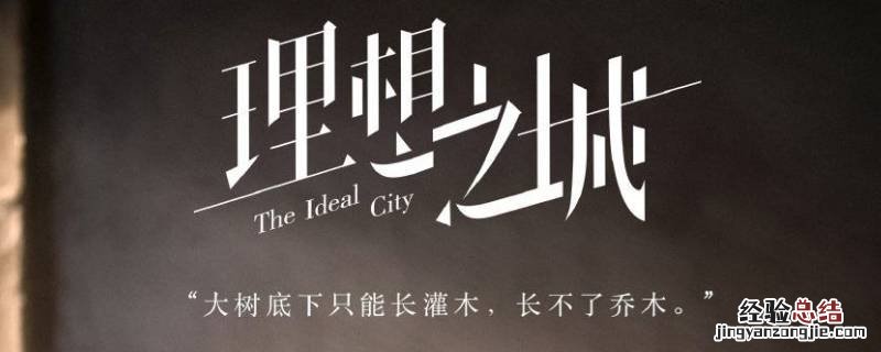 《理想之城》的男主角是谁 理想之城男二是谁