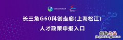 g60松江人才扶持服务系统 松江g60人才积分申请网站