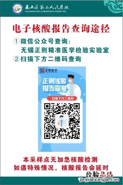 地点+电话 无锡惠山区第二人民医院核酸检测指南