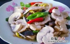 蘑菇炒肉的功效及做法 蘑菇炒肉的功效及做法窍门