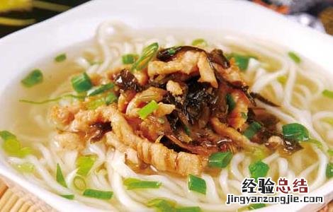 雪菜肉丝面的功效及做法 雪菜肉丝面的功效及做法视频
