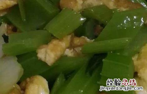 西芹炒鸡蛋的功效及做法 西芹炒鸡蛋的做法大全