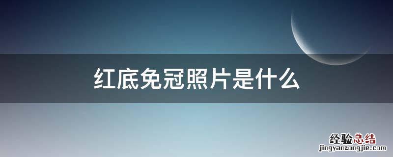 红底免冠照片是什么意思 红底免冠照片是什么