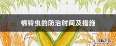 棉铃虫的防治方法 棉铃虫的防治时间及措施