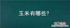 玉米有哪些 玉米有哪些病害怎样治疗