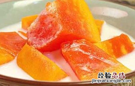 银耳木瓜牛奶的做法 木瓜牛奶的做法