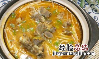金针菇牛骨汤的做法 金针菇牛骨汤的做法与步骤