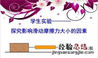影响摩擦力的因素有哪些 主要有下面这些