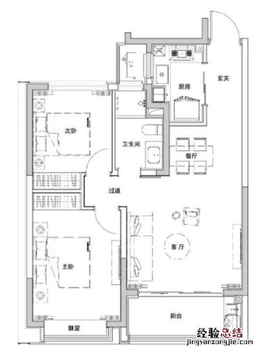 大成雅境房价 大成雅境花园两室两厅户型图片