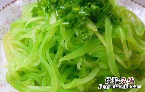 凉拌莴笋的做法 凉拌莴笋的做法大全