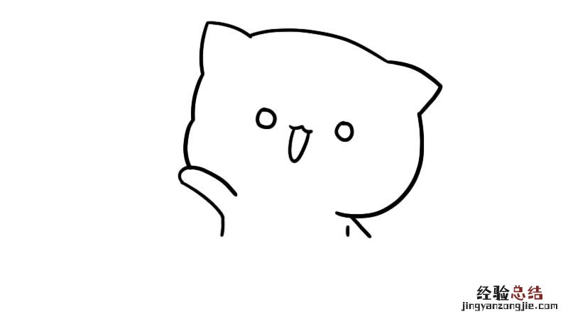 最简单的礼物盒简笔画 礼物盒里的小猫咪简笔画