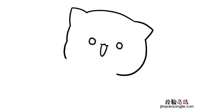 最简单的礼物盒简笔画 礼物盒里的小猫咪简笔画