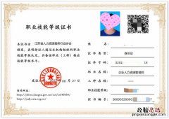 江苏人力资源管理师证书是哪个部门发的