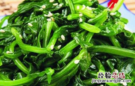 凉拌菠菜的做法