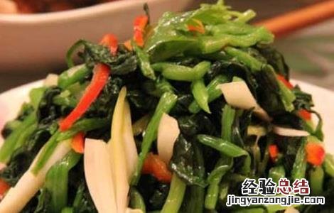 凉拌菠菜的做法