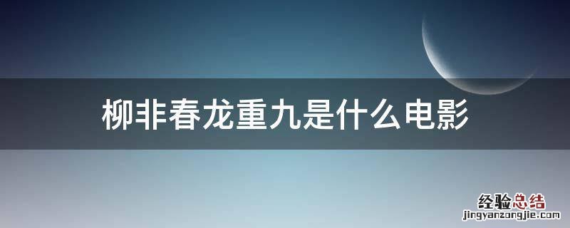 柳非春龙重九是什么电影
