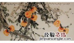 写意柿子的画法步骤 了解一下