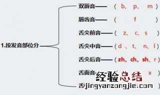 如何按发音部位排列声母 声母排列